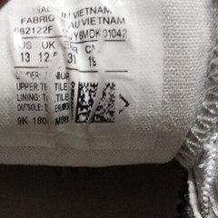 Converse, 662122F, Junior Size 13, Gray, Double tongue,