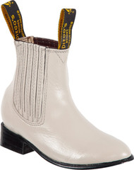 Kids Short Ankle Leather Boot