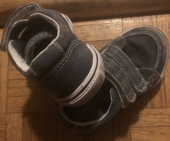 Sperry Kids Gray Blue Sneaker Shoes Size 5.5 Hook & Loop Closure ✨Free Shipping✨