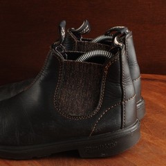 Blundstone Boots Kids Size AU 13 US 1-1.5 BLK Chelsea Leather Ankle Distressed