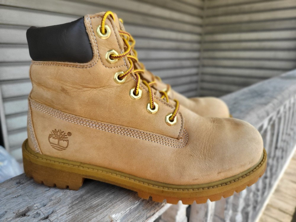 Timberland Premium 6 Inch Waterproof Boots Color Wheat Nubuck 5 😃😍😎