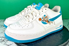 Nike Air Force 1 Low Bugs Bunny Space Jam White Blue Youth 5Y DM3353-100
