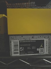 Air Jordan Big Kids 4 Retro Lightning Size 5.5Y