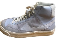 LEFT SHOE ONLY Nike Size 6.5Y Sneakers Blazer Mid Leather Blue Gray DQ-6084-401