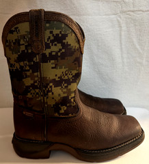 Durango Rebel Green Digi Camo Square Toe Western Boots DDB0353 Youth 4- W 5.5
