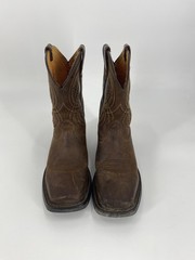 ARIAT WorkHog XT Coil Cowboy Boot Youth US 3 Brown Leather Square 10042412