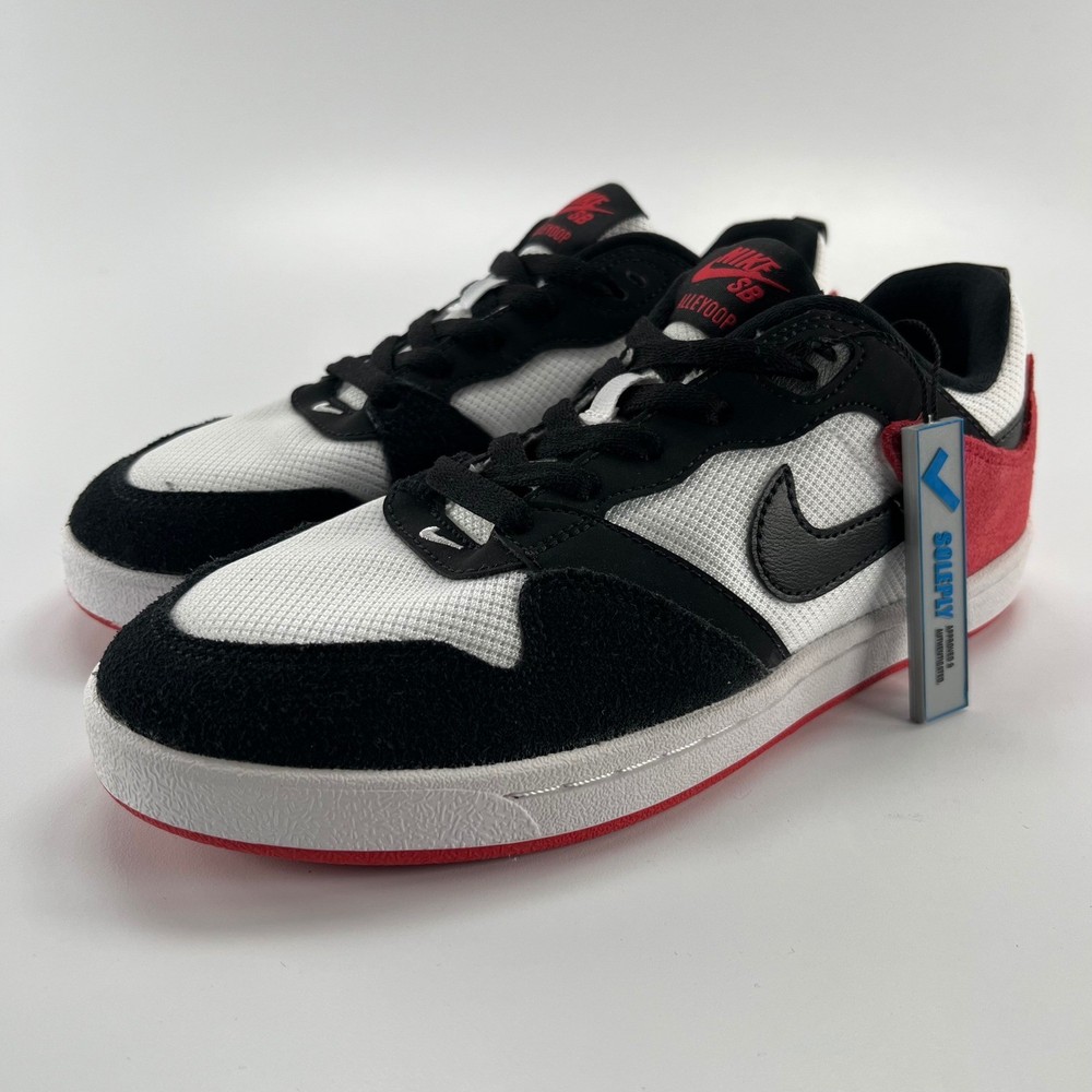 Nike SB Alleyoop GS University Red White Black Sneakers CJ0883-102 Size 5.5Y
