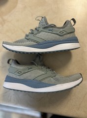 Puma Pacer Next Excel Kids Running Shoes Size 3.5 Light Gray W/blue Accent
