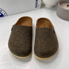 Birkenstock Kaprun Rivet Felt Mule Doubleface Khaki Kids 8/EU26 Narrow Fit NWB