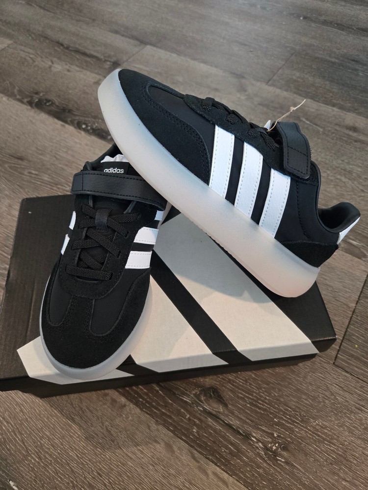 Adidas Barreda Decode EL C Core Black White Kids Size 1.5 JR0767 New In Box