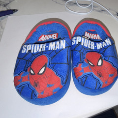Marvel Spider-Man Unisex Kids Blue/Red Slip-On Slippers US 5 Synthetic