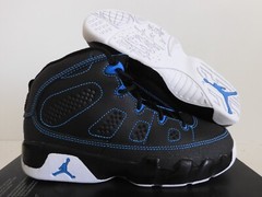 NIKE AIR JORDAN 9 RETRO (PS) BLACK-WHITE-PHOTO BLUE SZ 1.5Y [401811-007]
