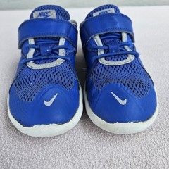 Nike Flex Contact 3 Hook & Loop Sneaker SZ 11.5C Blue Breathable AR4152-400