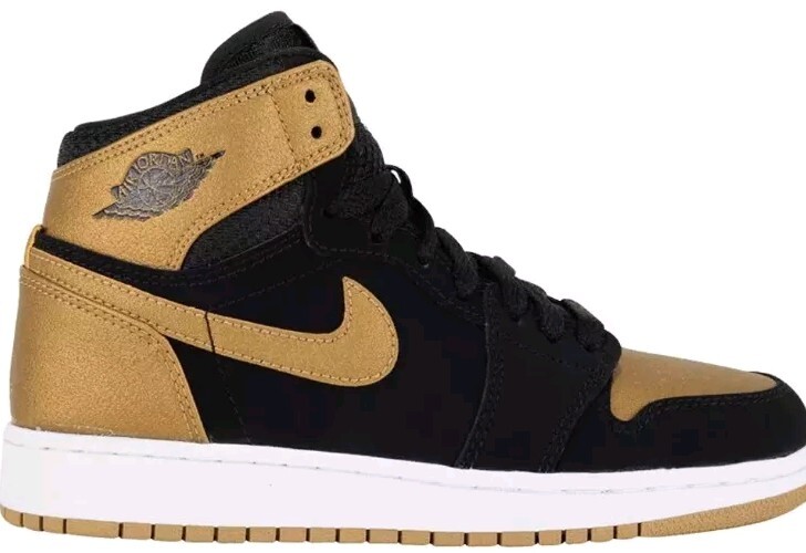 Nike Air Jordan Retro High BG “Melo” Size 4.5Y Black Gold OG GS 705300-026