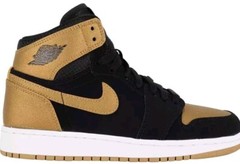 Nike Air Jordan Retro High BG “Melo” Size 4.5Y Black Gold OG GS 705300-026