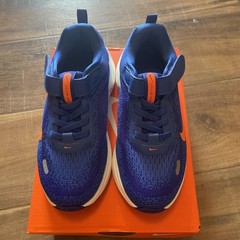 Nike Stellar Ride PSV Blue Orange Hook Loop Running Shoes HQ3267-400 Size 12C