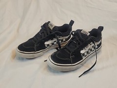 VANS youth Size 2 Black And White Checkered