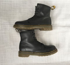DR MARTENS LEATHER LACE UP BOOTS BLACK DOC MARTENS 1460 J BOY GIRL YOUTH SIZE 3