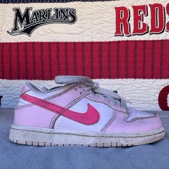 Size 12c – Nike Dunk Low Triple Pink Preschool Girls DH9756-600