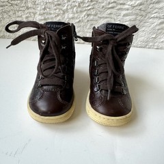 Gianfranco GF Ferre Embossed Leather Baby Boots Unisex EU 20 US 4.5 Brown Italy
