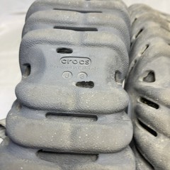 CROCS Echo Clogs Black Sandals Size J3 Juniors 3 Slip On Shoes Heel Strap Croc
