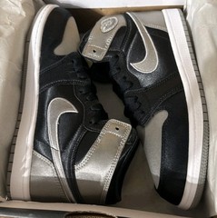 New 3y Air Jordan 1 Retro High OG PS Satin Shadow Black Grey FD5304-010