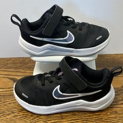 Nike Downshifter 12 Toddler Shoes Black White DM4191-003 Size 9C Sneaker