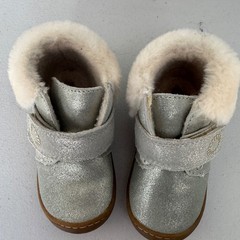 UGG Keelan Glitter Silver Metallic Toddler Boots 1018296T Size 7 Kids Booties