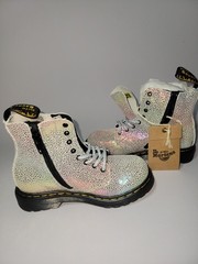 Dr. Martens 1460 Pascal T Rainbow Glitter Polka Dot Kids Bootie US 9 toddler