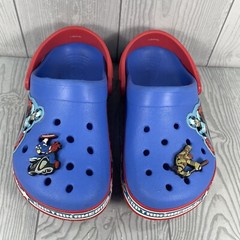 Crocs 202678 Size J1 Crocband Captain America Clog Youth Blue Croslite Slip-On