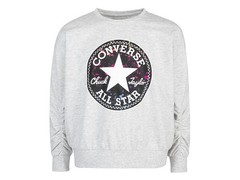 Converse Kids‘ Ruched Chuck Patch Crew – Lunar Rock Heather