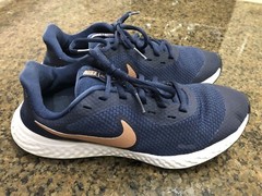 Nike Revolution size 6Y navy running athletic shoes youth