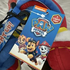 Nickelodeon Kids Paw patrol light up NWT slippers 5-6 Chase Marshall