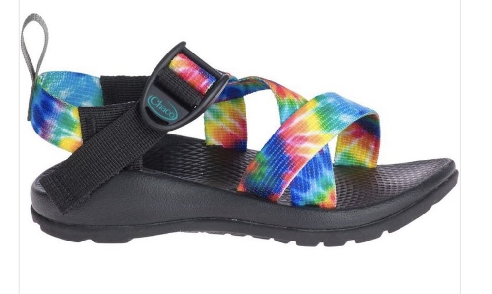 Chaco Youth Size 6M/EU 37 Z1 Ecotread Tie Dye Strap Sandals Washable