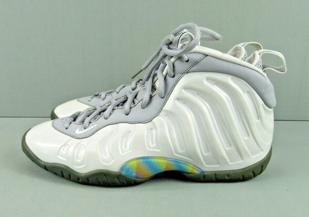 Nike Foamposite One GS Light Smoke Rainbow Pixel Size 7Y [CU1054-001] Womens 9M