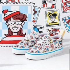 Vans Wheres Waldo? Limited Edition Canvas Sneakers Kids Sz 1 Athletic Shoes Y2K
