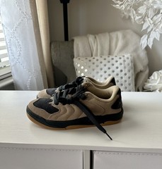 Jordan Session (GS) Sneaker Beige Black Pink Leather Kids 5.5 Youth AT-4/62-NWT