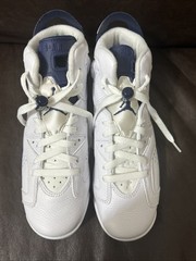 Nike Jordan 6 Reteo Midnight Navy White 384665-141 Size 6.5 Y