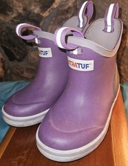 XTRATUF Youth Ankle Rain Boot Size 10M Purple Puddle Jumper Galoshes Toddler Sz