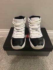 Jordan Air Jordan 11 Retro GS White Metallic Gold Black 6Y Sneaker 378038-170