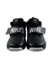 2017 Nike Team Hustle Toddler Sz 8C Black Mid Top Walking Shoes #881943-001