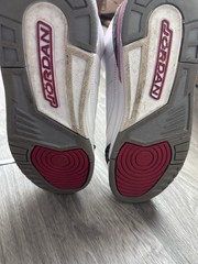 Jordan 3 Retro GS White Cement Reimagined White/Red/Gray Leather 5.5Y DM0967-160