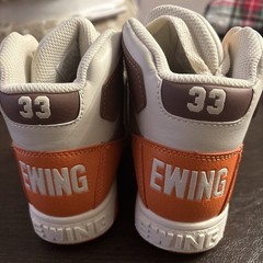 Patrick Ewing Athletics Kids Hightops 33 Orion White/tan/orange 2RBE002-922 NEW