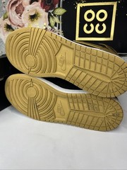 NIKE AIR JORDAN 1 RETRO HIGH BG BLACK-MET GOLD SZ 6.5 [705300-026]