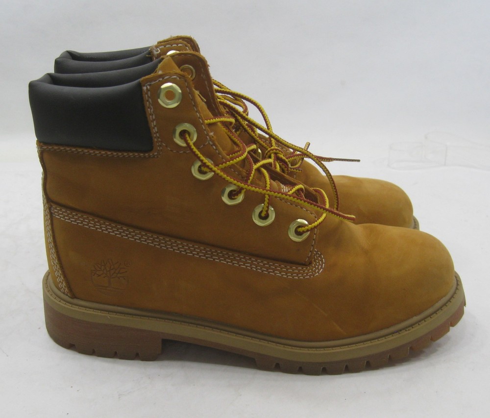 12909 TAN Timberland Classic Premium 6-IN Waterproof ankle boot youth size 3.5