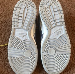 Nike Dunk Low Techno, 2007 309601-143 White Navy Yellow Leather. 5Y/7W
