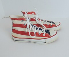 Converse Chuck Taylor All Star USA Flag Sneakers Boys 4.5 High Top