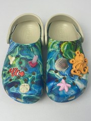 Boys Girls CROCS OCEAN Nemo Octopus clog shoe Shark tooth C11 C12 C13 J2 J3 $50