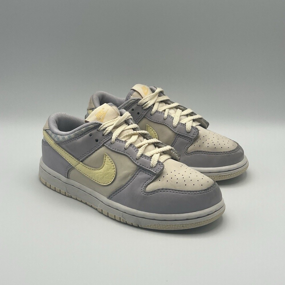 2022 Nike Dunk Low Easter Purple Yellow Retro – Girls Kids Size 1 USED