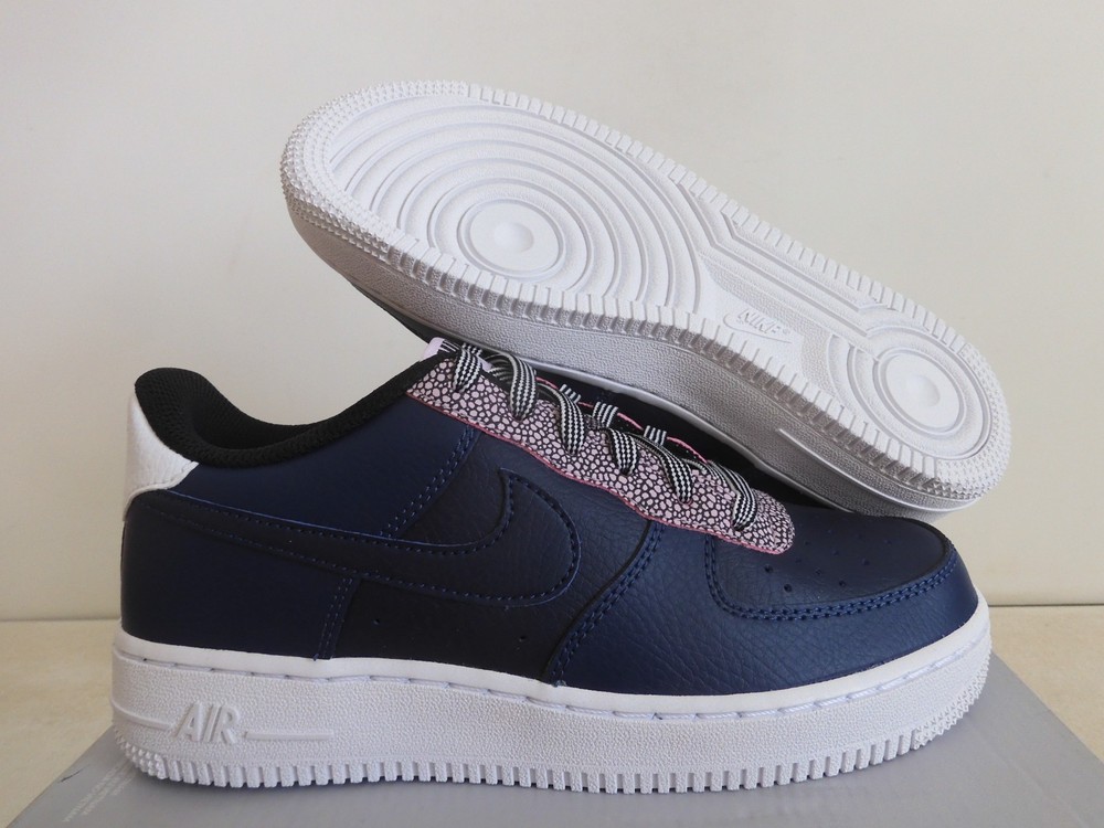 Nike Air Force 1 LV8 4 (GS) Midnight Navy Blue-White Sz 5Y [CN5715-400]